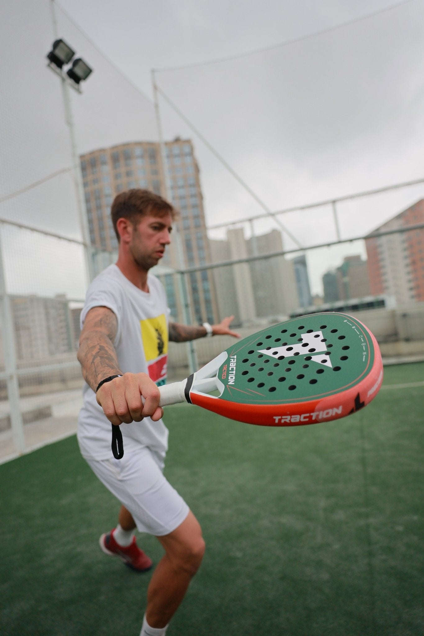 TACTICO - Teardrop Padel Racket - Traction